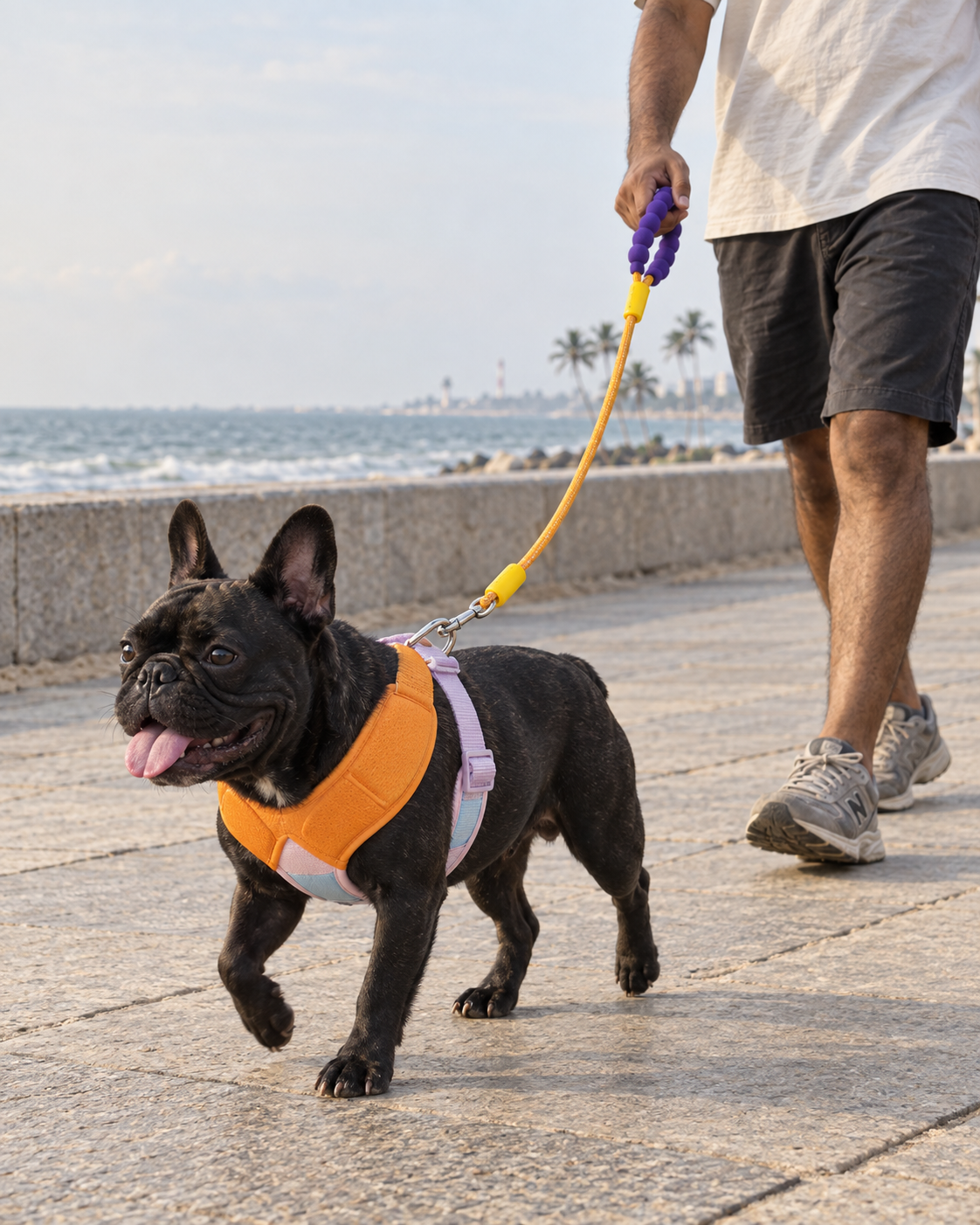 Mango Blue Harness & Leash